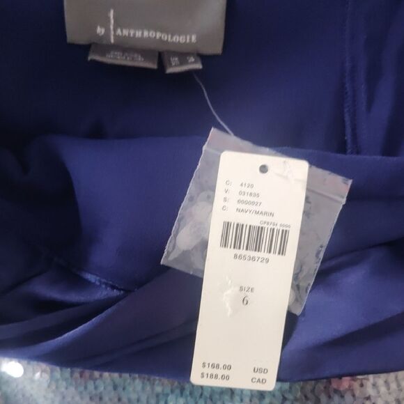 NWT $168  Anthropologie Shimmering Sequin and Fringe Mini Skirt - Picture 8 of 9